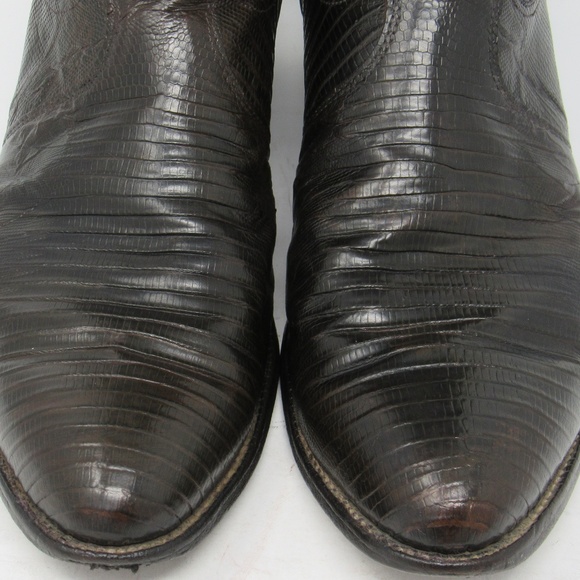 justin iguana lizard boots